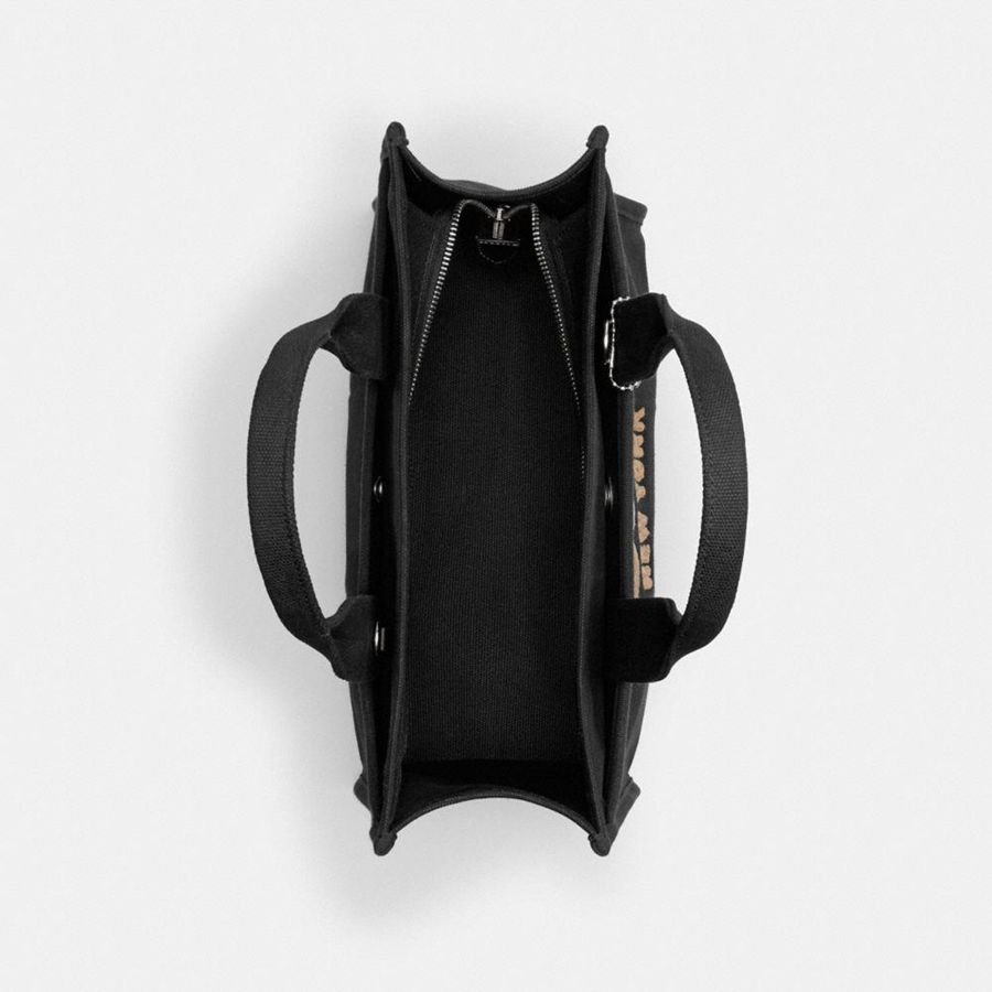Black Women COACH® Cargo Tote Bags | 41372KMBZ