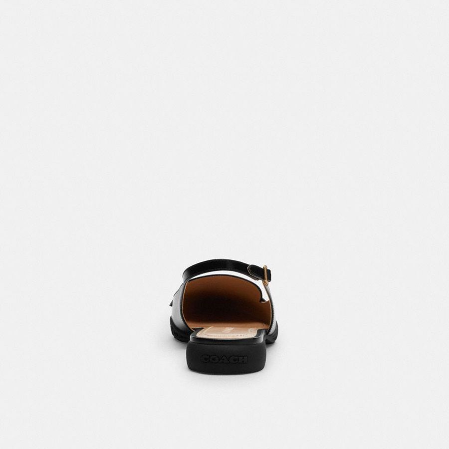 Black Women COACH® Carrie Skimmer Loafers | 95861BAYM