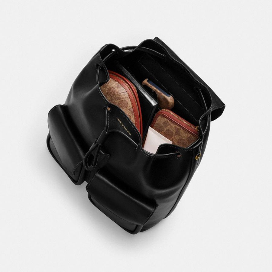 Black Women COACH® Crosby 28 Backpack | 28739CPLJ