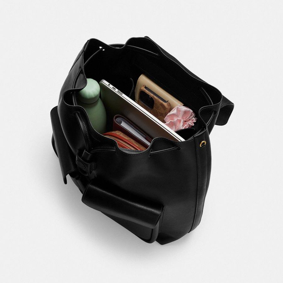 Black Women COACH® Crosby Backpack | 15830NAHK