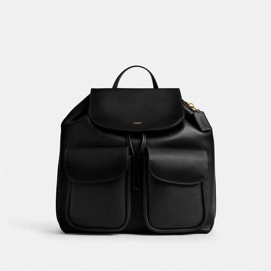 Black Women COACH® Crosby Backpack | 15830NAHK