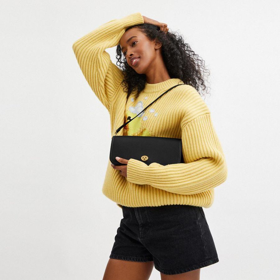 Black Women COACH® Dinky Hobo Bag | 52087UCAH