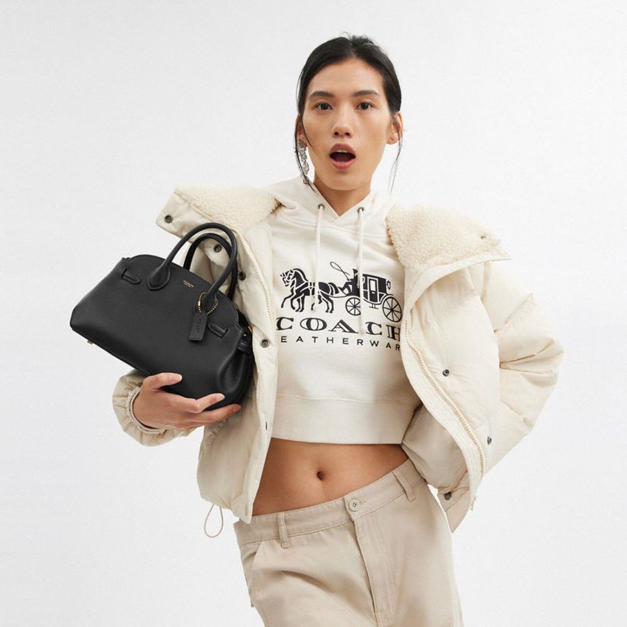 Black Women COACH® Empire Carryall 26 Tote Bags | 84957XLWS
