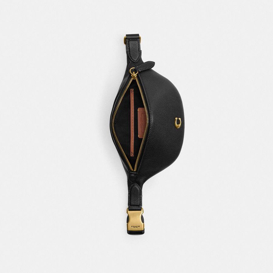 Black Women COACH® Essential Belt Bags | 31489OWMU