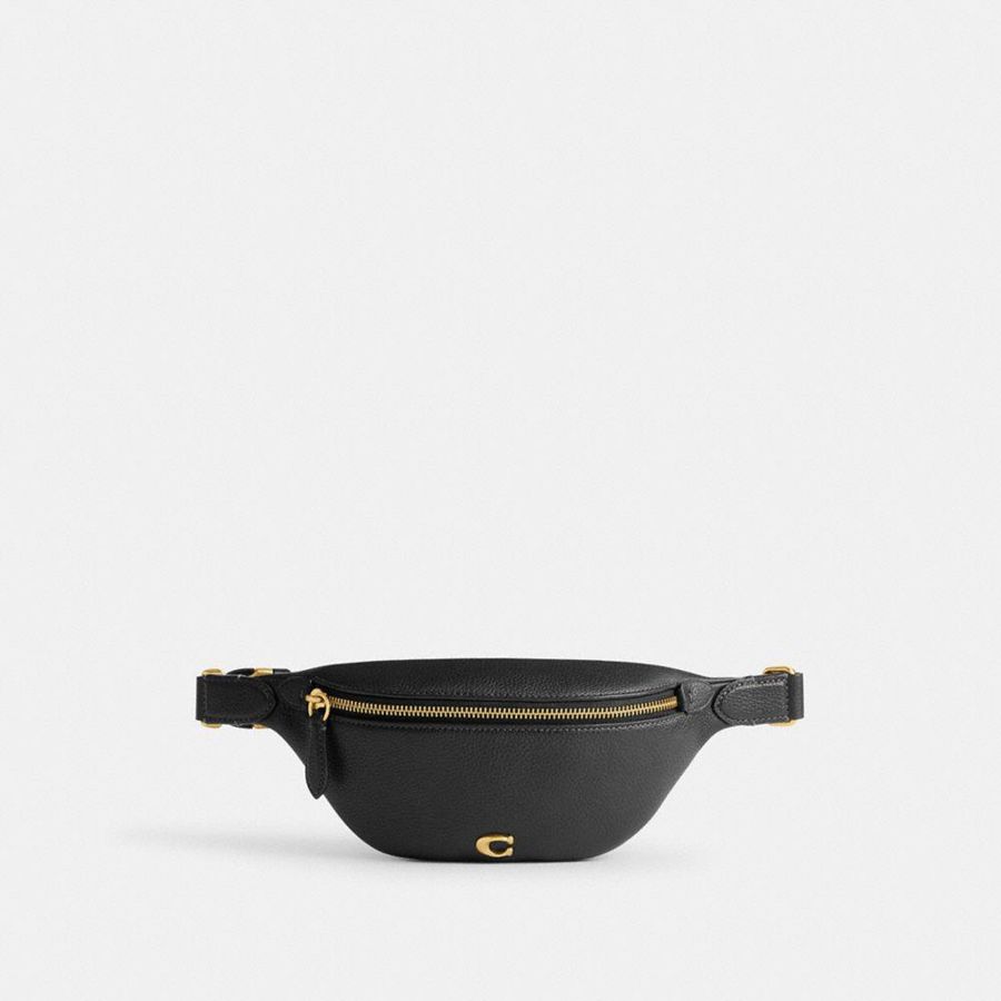 Black Women COACH® Essential Belt Bags | 31489OWMU