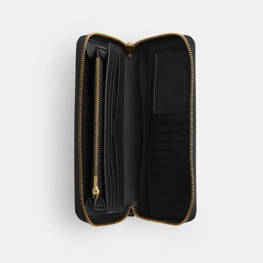 Black Women COACH® Essential Continental Wallet | 25168WRKM