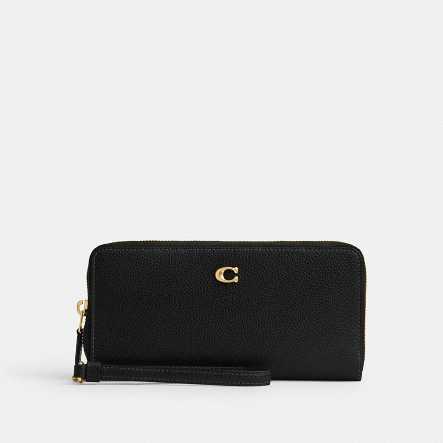 Black Women COACH® Essential Continental Wallet | 25168WRKM