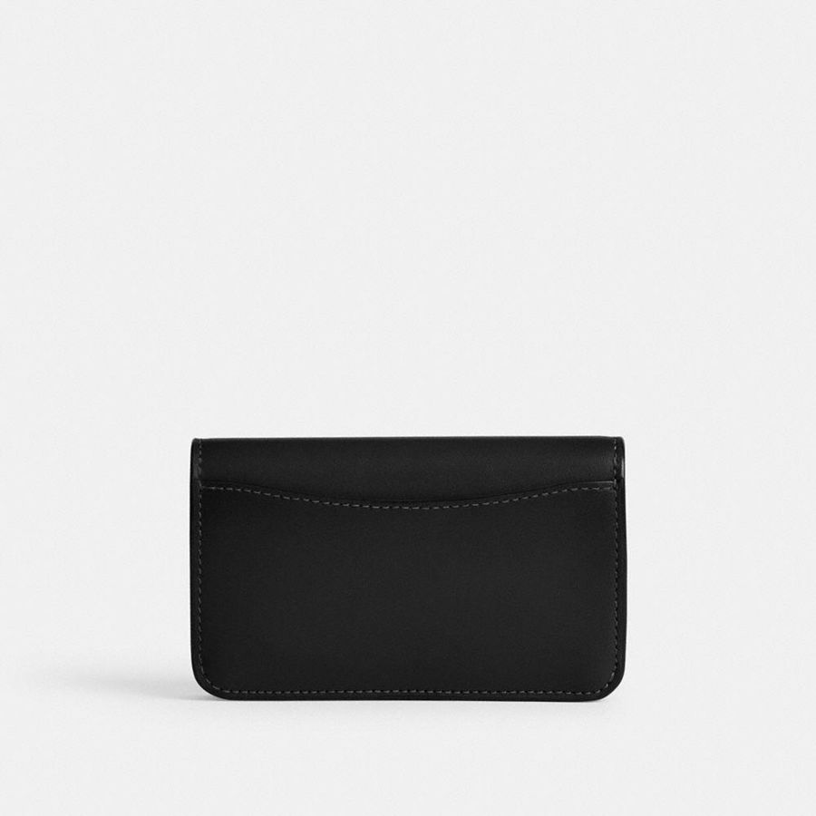 Black Women COACH® Essential Slim Card Case Wallet | 02463ZVFR