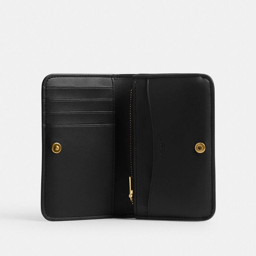 Black Women COACH® Essential Slim Card Case Wallet | 02463ZVFR