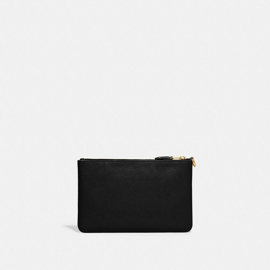 Black Women COACH® Essential Small Wristlet Wallet | 61045UHRO