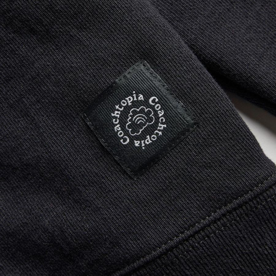 Black Women COACH® Hoodie With Coachtopia Graphic Label Hoodie | 13286LUWT