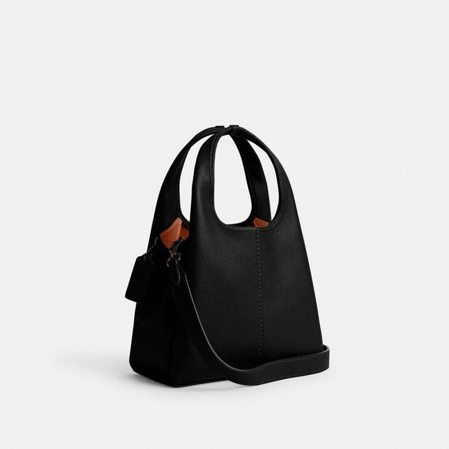 Black Women COACH® Lana Shoulder 23 Tote Bags | 50214LEDC