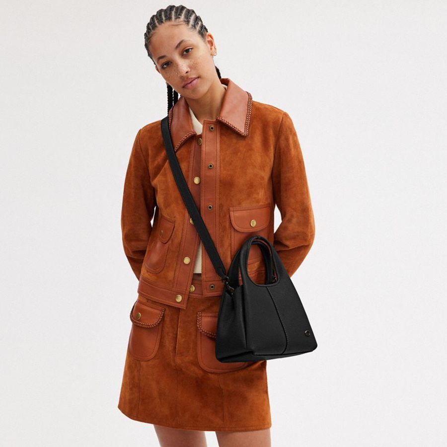 Black Women COACH® Lana Shoulder 23 Tote Bags | 50214LEDC