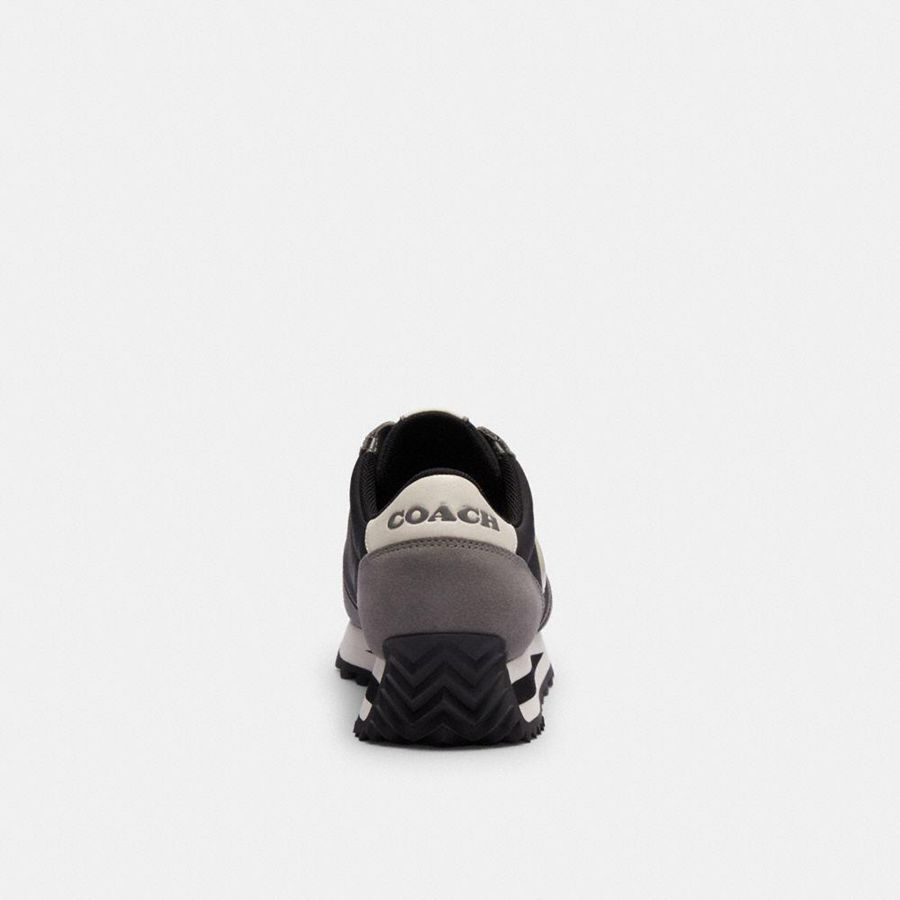 Black Women COACH® Runner Sneakers | 69258LGBP
