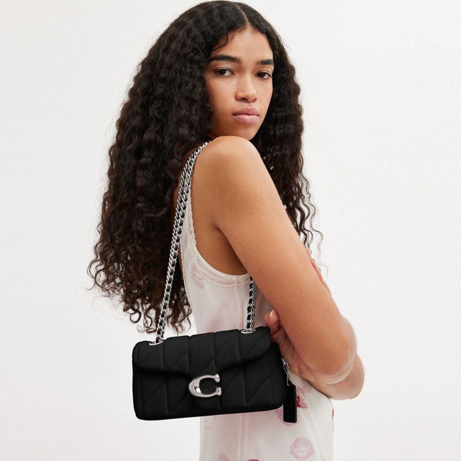 Black Women COACH® Tabby 20 With Quilting Shoulder Bag | 50946AKRH