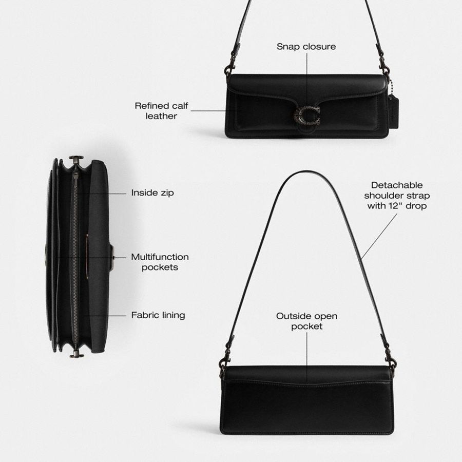 Black Women COACH® Tabby 28 Shoulder Bag | 84951XDSQ