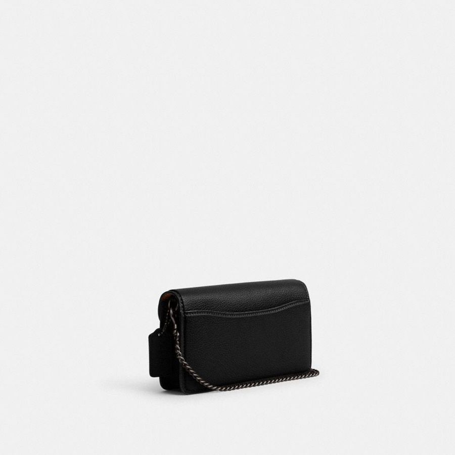 Black Women COACH® Tabby Crossbody Wristlet Clutch Bags | 60342MDBG