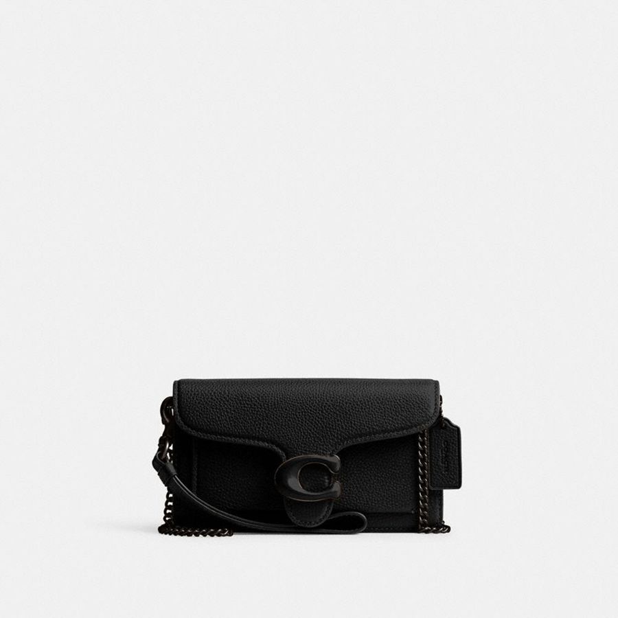 Black Women COACH® Tabby Crossbody Wristlet Clutch Bags | 60342MDBG