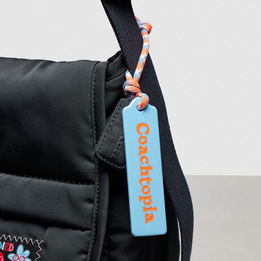 Black Women COACH® Topia Loop Messenger Crossbody Bag | 04679NFGV