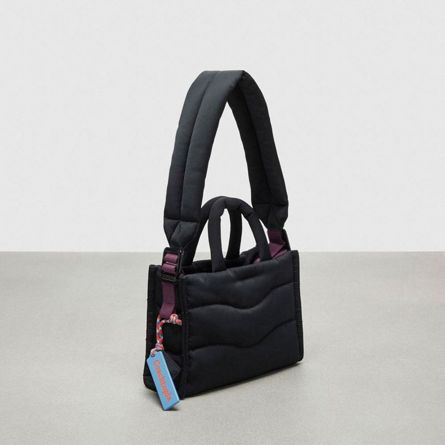 Black Women COACH® Topia Loop Mini Tote Tote Bags | 64879UHPS