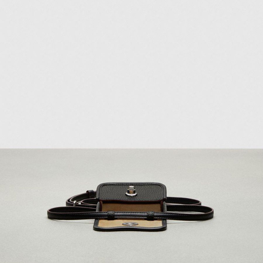 Black Women COACH® Wavy In Coachtopia Leather Wallet | 07432CAGZ