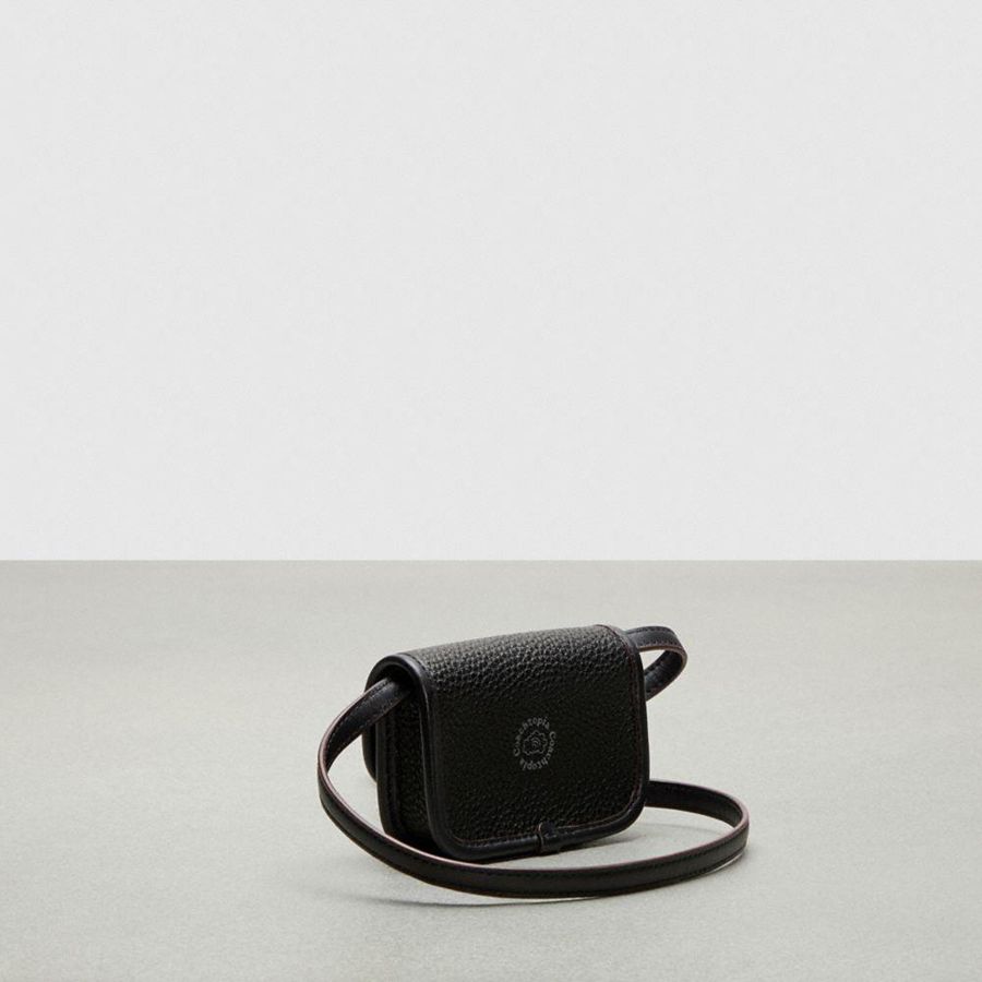 Black Women COACH® Wavy In Coachtopia Leather Wallet | 07432CAGZ