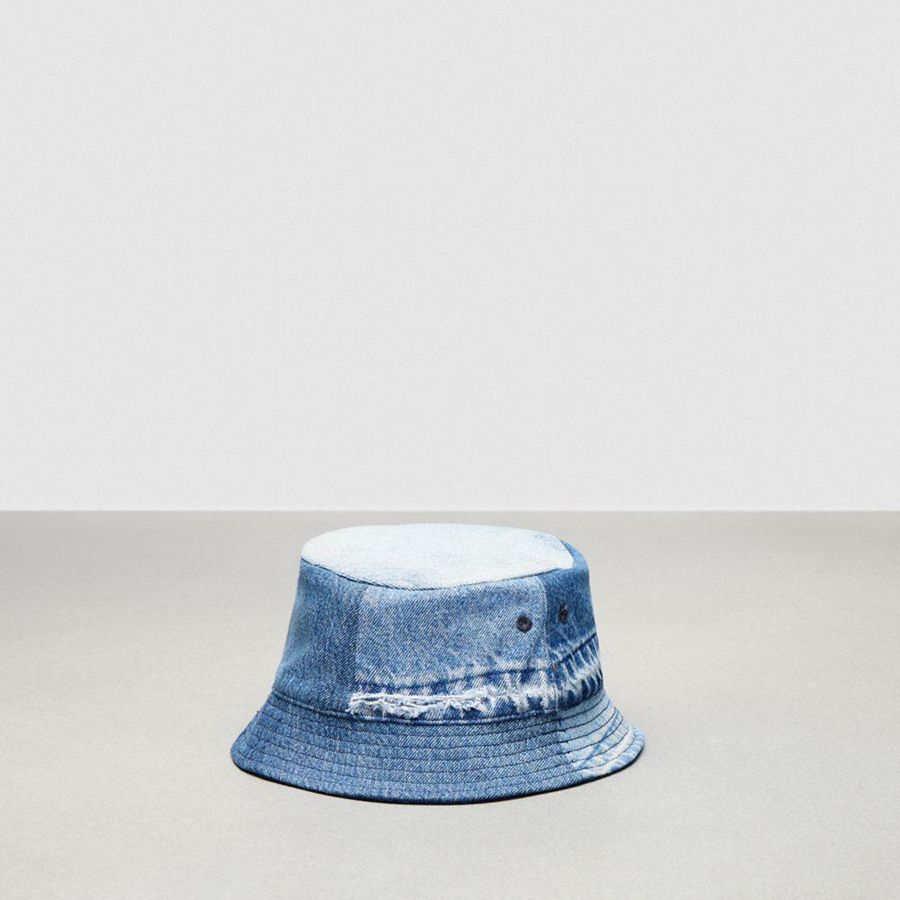 Blue Men COACH® Bucket Hat | 72536EMXR