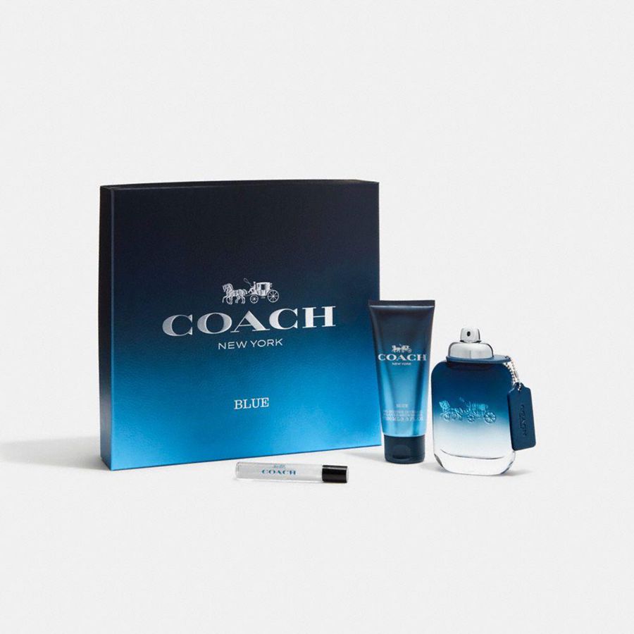 Blue Men COACH® Eau 3 Piece Gift Set Perfume | 72493HXWD