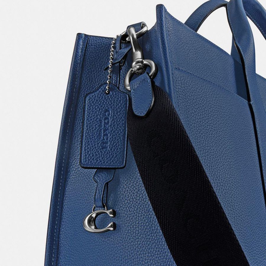Blue Men COACH® Wesley Tote Bags | 46310NJAX