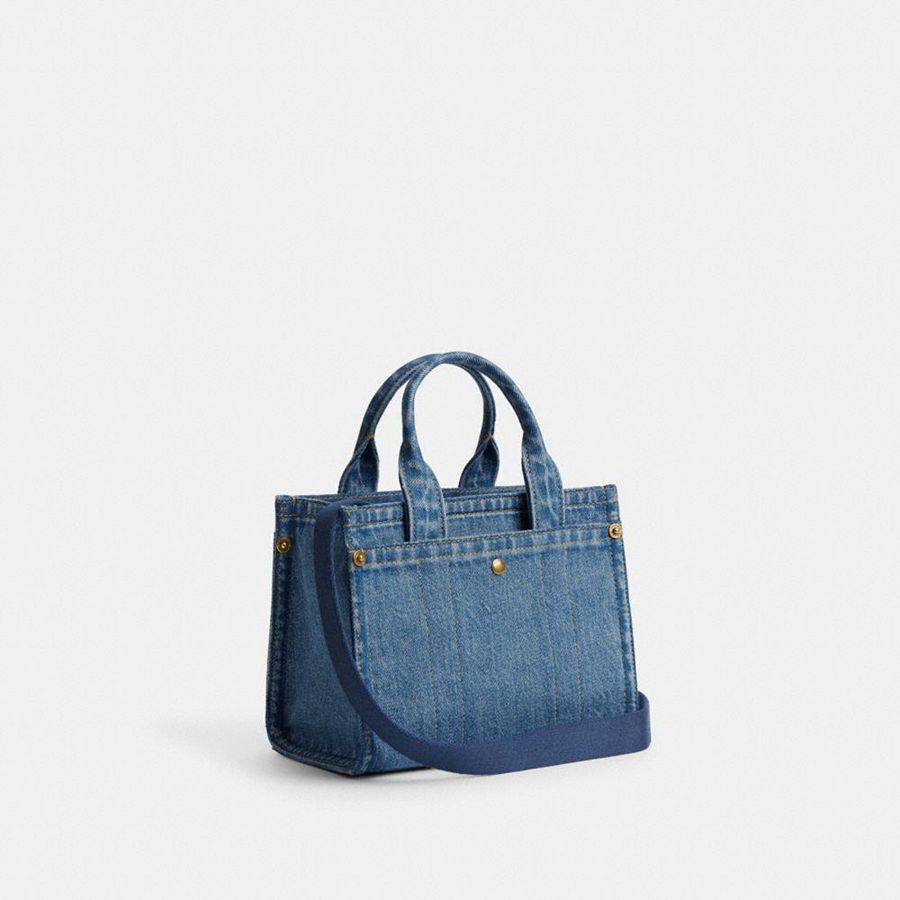 Blue Women COACH® Cargo 20 Tote Bags | 71209AMVS