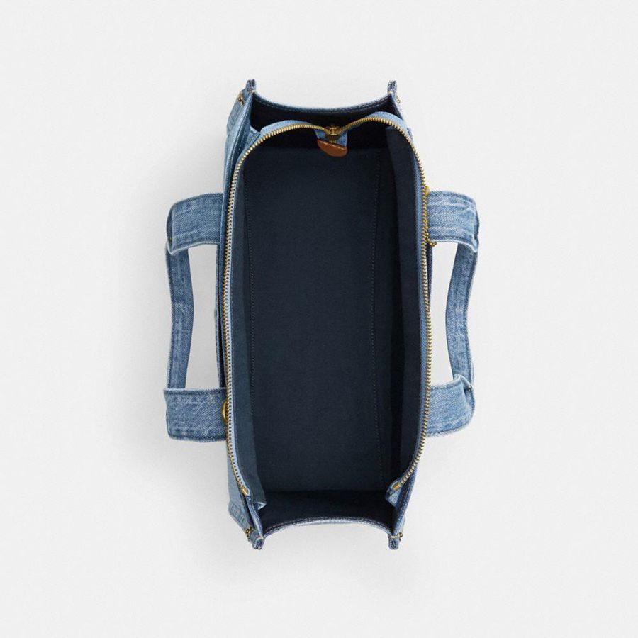 Blue Women COACH® Cargo Tote Bags | 80519GNSA