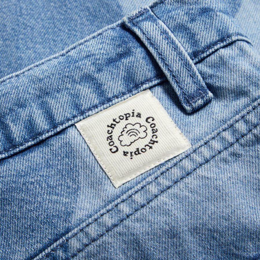 Blue Women COACH® Cargo With Wavy Wash Pants | 50173SHNT