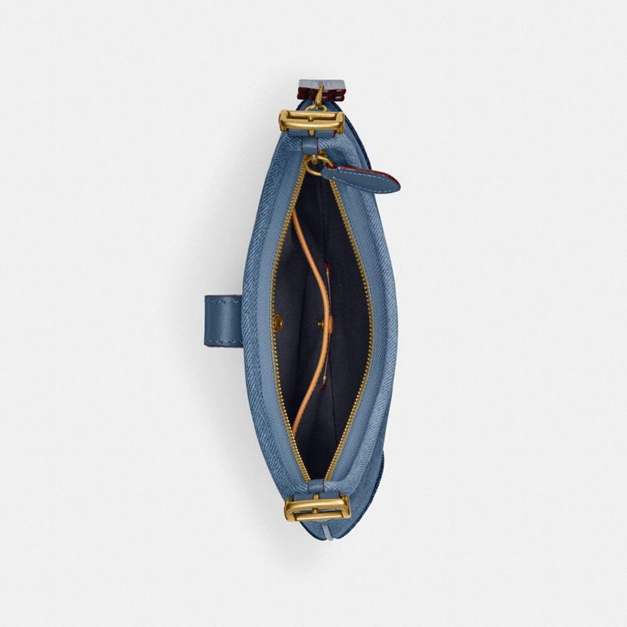 Blue Women COACH® Hamptons Hobo Bag | 04216VSIJ