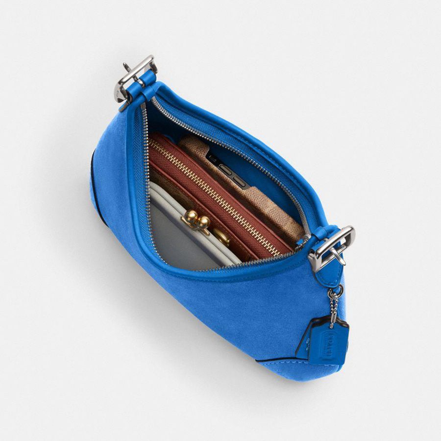 Blue Women COACH® Hamptons Hobo Bag | 72159UDPV