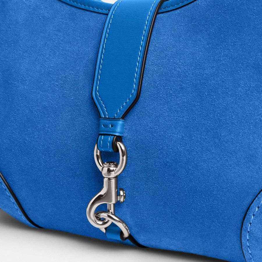 Blue Women COACH® Hamptons Hobo Bag | 72159UDPV
