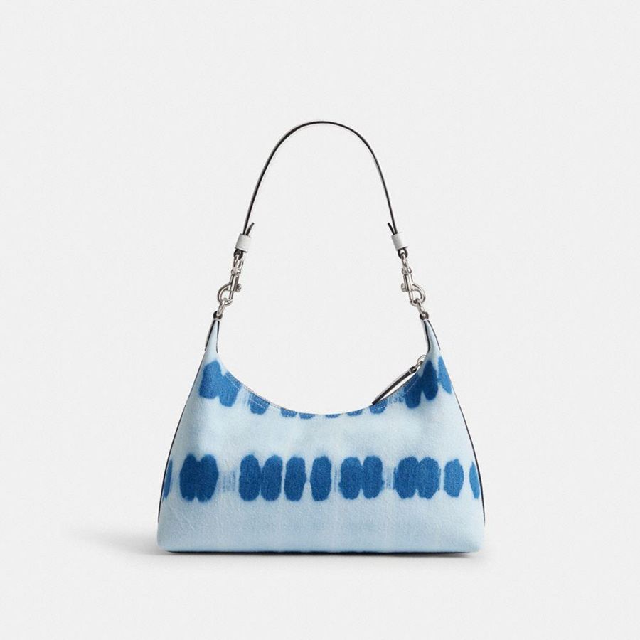Blue Women COACH® Juliet With Tie Dye Shoulder Bag | 12905DLKC