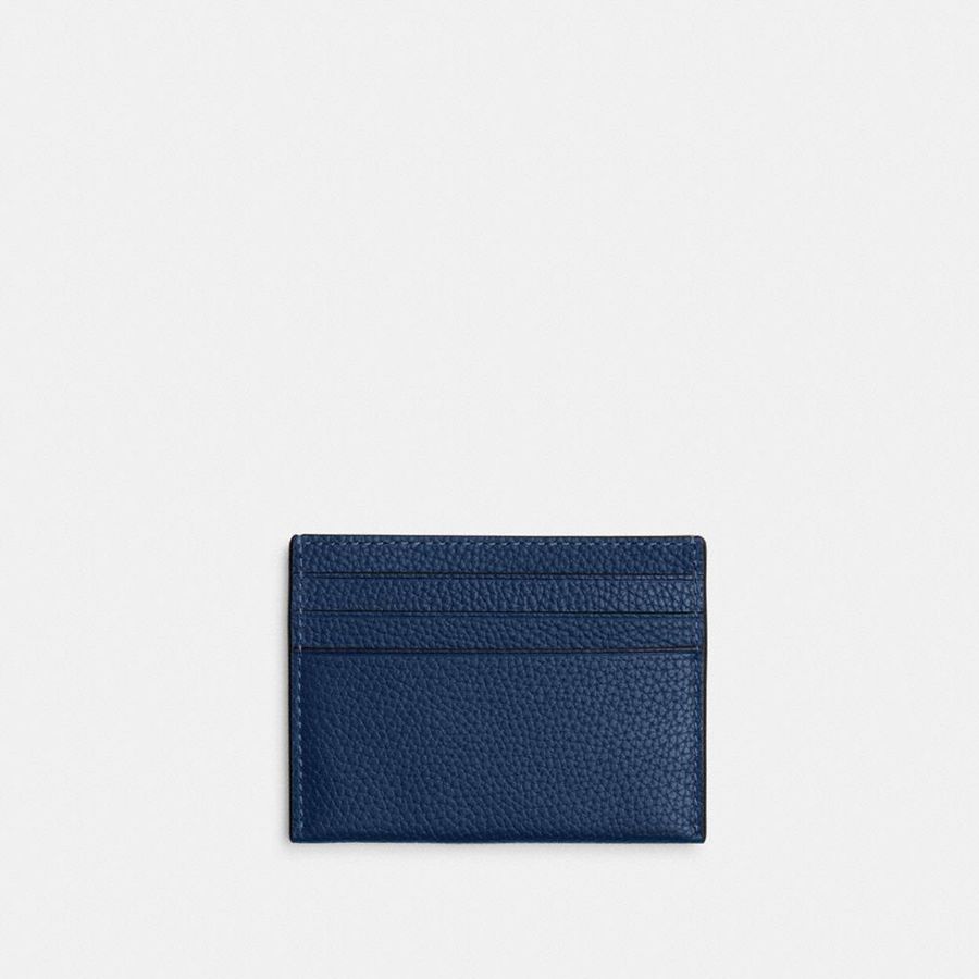Brown Men COACH® Card Case Wallet | 24698CKQG