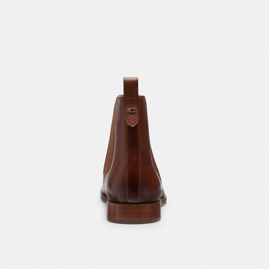 Brown Men COACH® Dalton Chelsea Boots | 17562XYUL