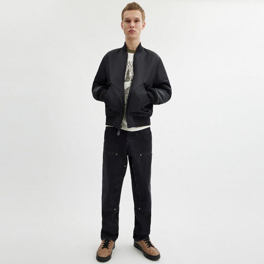 Brown Men COACH® High Line In Signature Canvas Sneakers | 75809OTAF