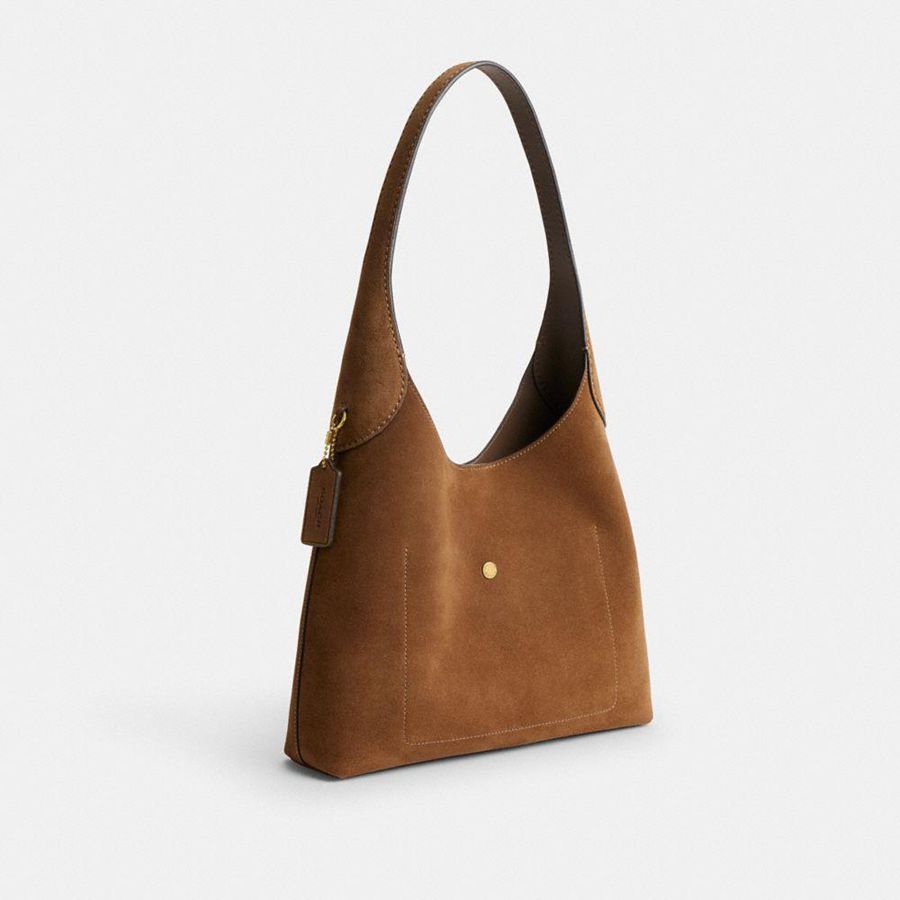 Brown Women COACH® Brooklyn 28 Shoulder Bag | 37946KTOC