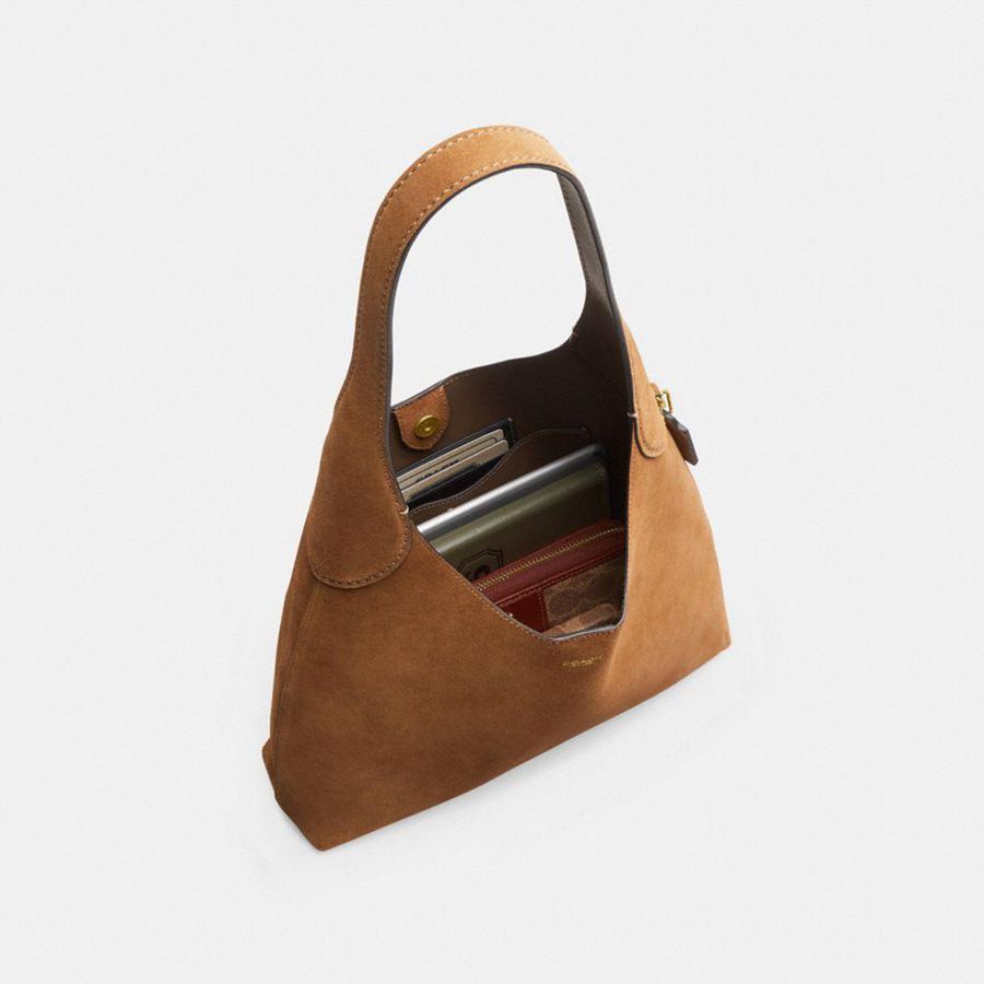 Brown Women COACH® Brooklyn 28 Shoulder Bag | 37946KTOC