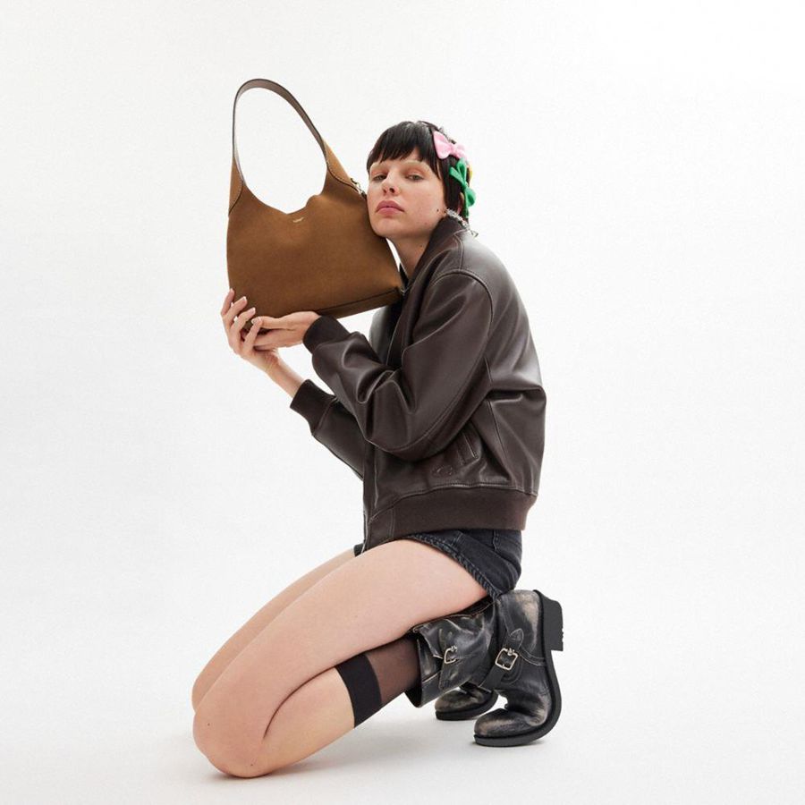 Brown Women COACH® Brooklyn 28 Shoulder Bag | 37946KTOC