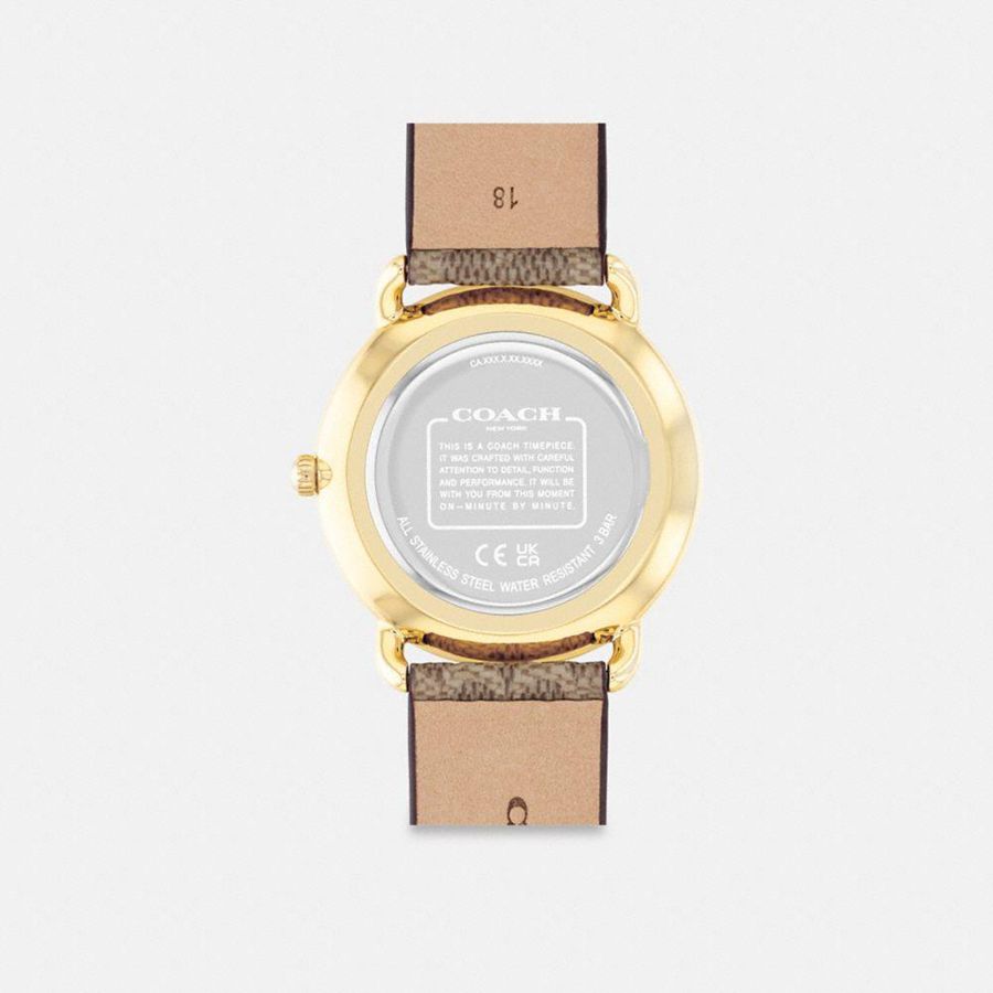 Brown Women COACH® Elliot, 36 Mm Watches | 60759XPTH