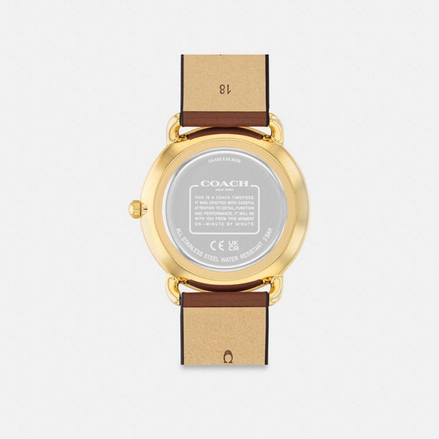 Brown Women COACH® Elliot, 36 Mm Watches | 41287BFSJ