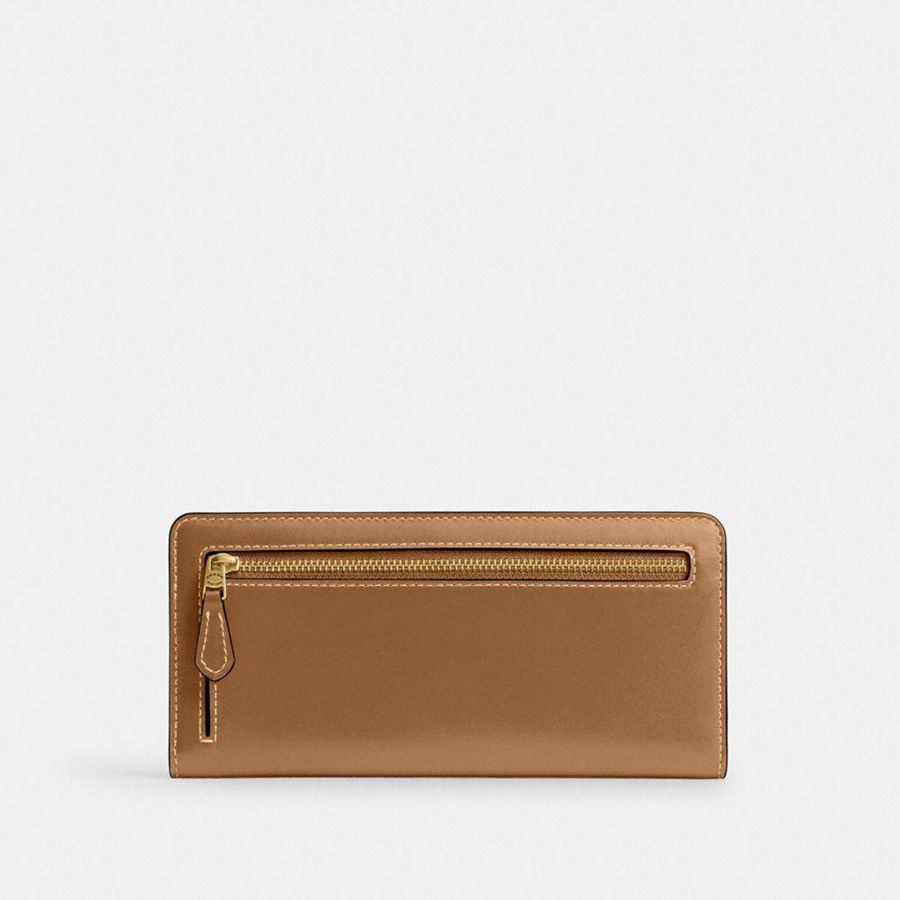 Brown Women COACH® Essential Slim Wallet | 63708CNDQ
