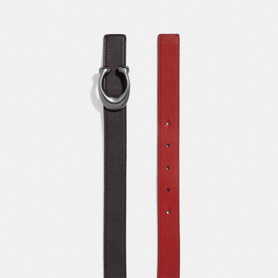 Brown Women COACH® Hardware Reversible, 25 Mm Belts | 80415DBUQ