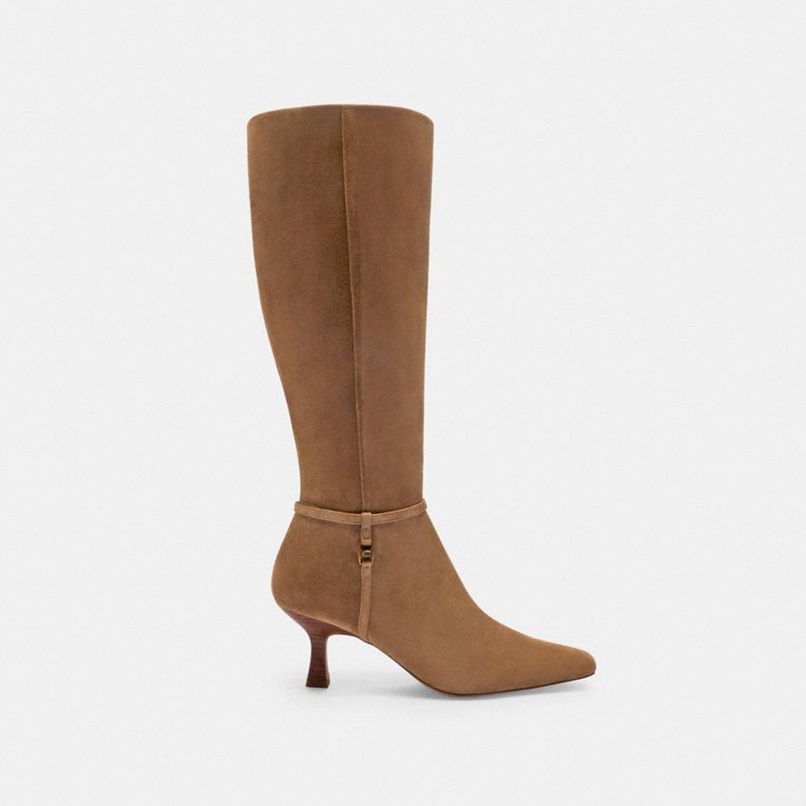 Brown Women COACH® Raquel Boots | 95624QHVK