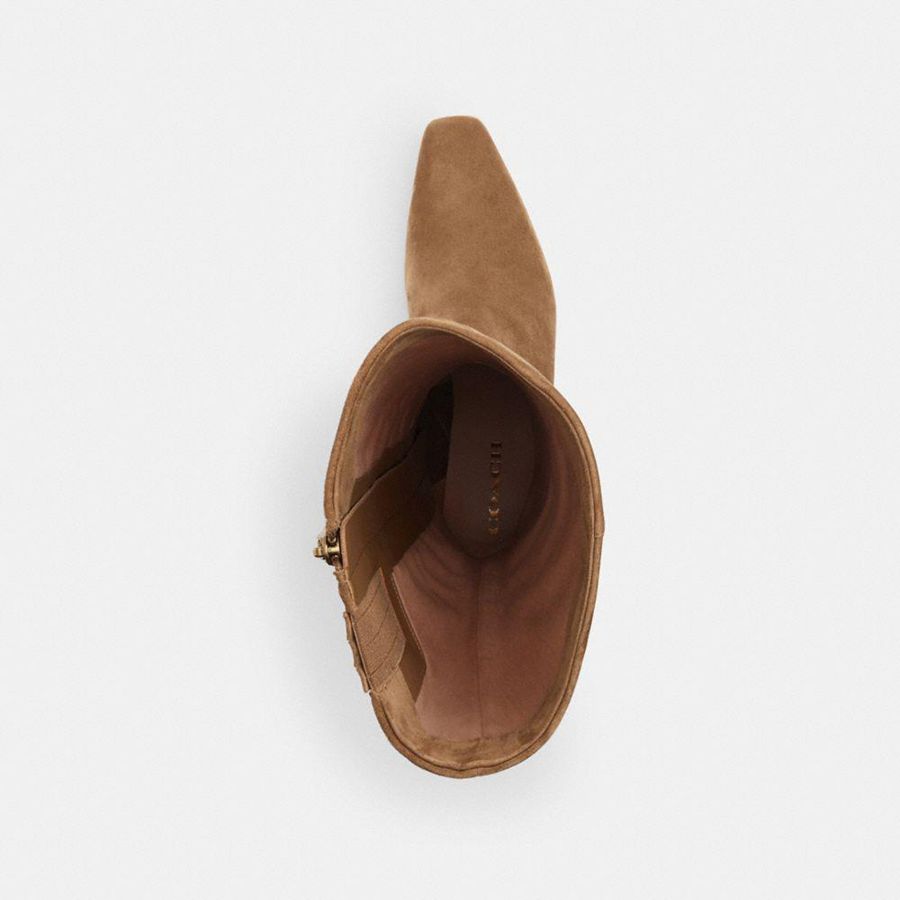 Brown Women COACH® Raquel Boots | 95624QHVK
