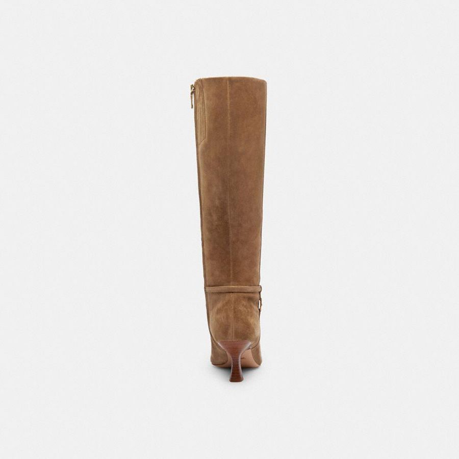 Brown Women COACH® Raquel Boots | 95624QHVK