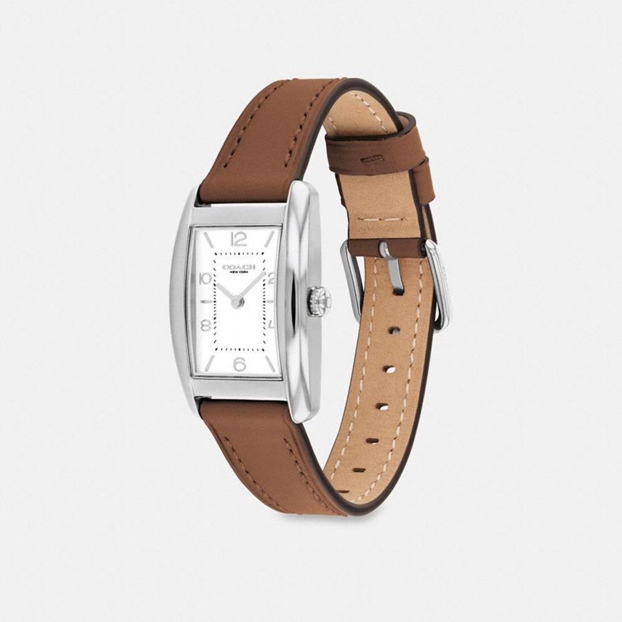 Brown Women COACH® Reese, 24 Mm X 35 Mm Watches | 41907YDWO